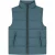 Malelions Men Matt Crinkle Padded Vest | Blue Slate