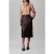Calvin Klein Faux Leather Midi Skirt Black