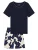 SCHIESSER Pyjama ‘Comfort Nightwear ‘  donkerblauw / offwhite