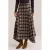 WE Fashion geruite A-lijn midi rok – bruin