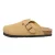 EVER AU Vrouwen Pintail Leren Comfort Klomp Sandalen – Camel Suede