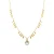 Luxere witte parelmoer collier afgewerkt in 18K geel goud – Lain