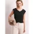 Street One Dames Shirt met knoopdetail in Zwart