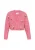 MYMO Oversized vest ‘Young Fashion’  lichtblauw / geel / lavendel / pitaja roze