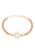 faina Armband  rose-goud / transparant / wit