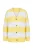 Studio Untold Gebreid vest  lichtgeel / wit