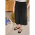 Street One Studio Dames Midi-rok met volant en elastische tailleband in Zwart