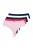 Ulla Popken Slip  nachtblauw / watermeloen rood / zwart / wit