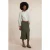 River Woods Striped Oversized Blouse Long Sleeves Green/off White