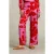 River Woods Red/pink Floral Pants Elastic Waist Pink