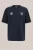 WE Fashion – Heren boxy fit T-shirt met print – Boxy Fit – Donkerblauw – Katoen –