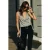 Slim Fit gedrapeerde halterblouse