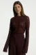 Aaiko Mason Co 155 T-shirt Lange Mouw 191619 Bordeaux