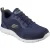 Skechers Track Glendor Polyester Heren Navy/Lime Trainers