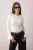 TRENDYOLMİLLA Dames Ecru Effen Lang Getailleerd Blouses