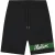 Malelions Men Captain Shorts | Black/Racing Green
