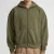 Gewassen zware hooded sweatshirt met rits Build Your Brand Stonewash