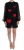 Dolce & Gabbana Vrouwen Zwart Kant Rood Hart Shift Jurk