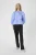 Blouse met korte mouwen KBAmy Feminine blue white