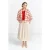Rich & Royal Short Checked Boucle Jacket Sunset Red