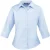 Premier Dames/Dames Poplin 3/4 Mouw Shirt (Lichtblauw)