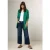 Cecil Dames Lange blazer in Groen