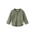 Wheat rechtvallende gestreepte longsleeve – groen/offwhite