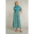 River Woods Multi Long Straight Fantasy Dress Blue