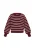 DreiMaster Maritim Oversized trui  donkerrood / wit