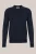 Fundamentals – Heren polo – Slim Fit – Donkerblauw – Merino wol –