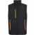 Regatta Heren Gilet met volledige rits (Zwart/Oranje Pop)