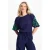 POM Amsterdam gebloemde top donkerblauw