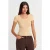 Smalle Pasvorm Ribbels Textuur Blouse