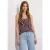 Top met V-hals en decoratief detail