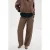 Mango regular waist barrel jeans met stippen bruin