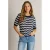 Ivy Beau gestreepte top – donkerblauw