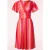 Topvintage exclusive ~ Sadie Faded Stripes swing jurk in roze