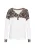 faina Blouse  bruin / zwart / wit