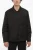 Gewatteerd overshirt met dubbele rij knopen in zwart