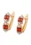 faina Oorbellen  rose-goud / rood