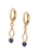 faina Oorbellen  navy / rose-goud