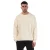 Heren Off White 3D Diagonaal gebreid crewneck sweatshirt in crème