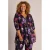 Colletta Plus Size tuniek met print – zwart/paars/roze