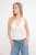 TRENDYOLMİLLA Dames Ecru Effen Mouwloos Getailleerd Blouses