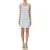 Moschino Short Dress In Stripes Viscose Blend White