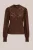 WE Fashion – Dames kanten top – Regular fit – Bruin –