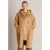 Yest Curve Plus Size wintermantel met wol – camel