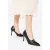 Wittchen Dames Leren Pumps met Bandje Zwart Natuurlijk Leer