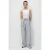 Mid Rise Rechte Pantalon van Katoen met Striksluiting