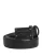 Dolce & Gabbana Heren Zwarte Kalfsleren Riem Met Logo Metalen Gesp